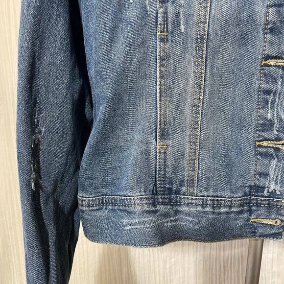 Ashley Vintage Charm · Small · Cotton · Distressed Denim Jacket · New - Picture 5 of 12
